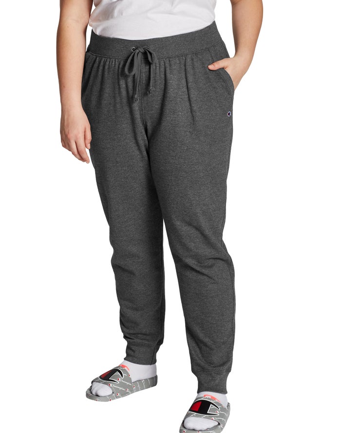 Champion Plus Powerblend Fleece Kadın Joggers Koyu Gri ( DFKHOP205 )